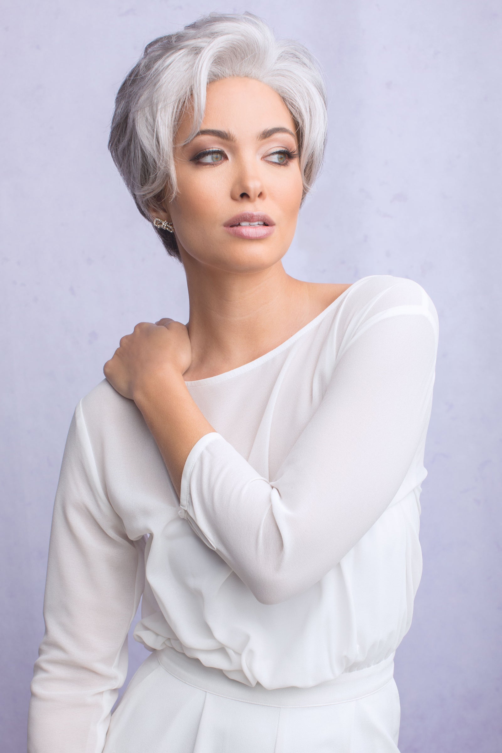 Bethany Lace Front Synthetic Wig Hair By Alexander | Silver Stone