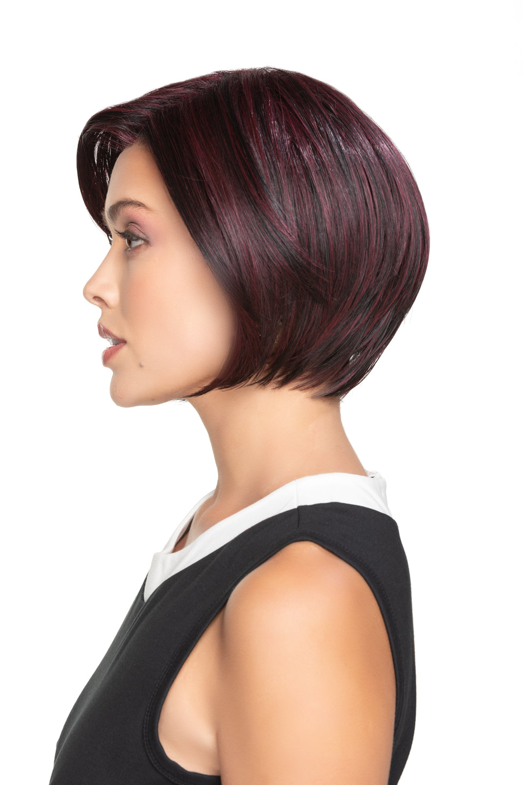 Angled Bob Lace Front Monofilament Part Synthetic Wig By TressAllure