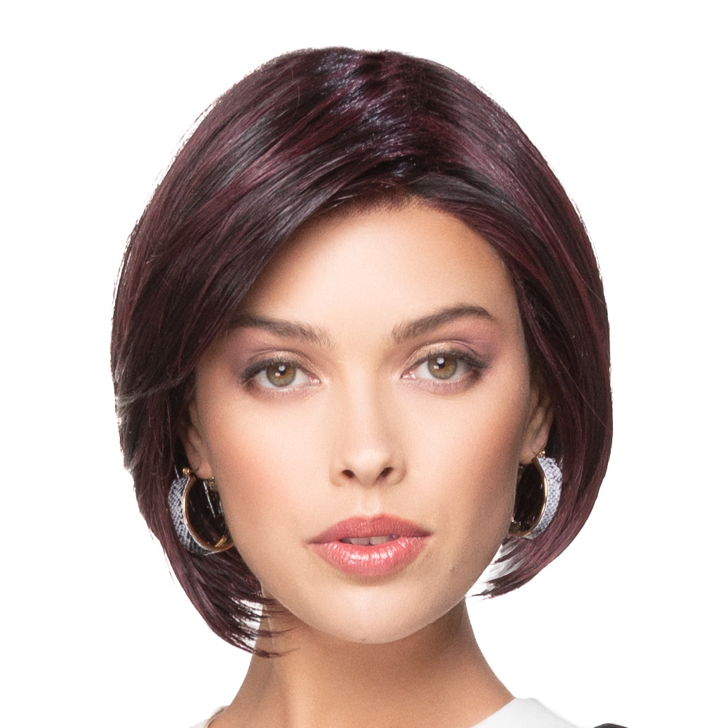 Angled Bob Lace Front Monofilament Part Synthetic Wig By TressAllure