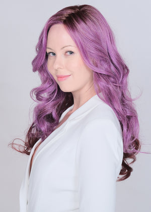 Bohemia Purple Lace Front & Monofilament Part Synthetic Wig by Belle Tress