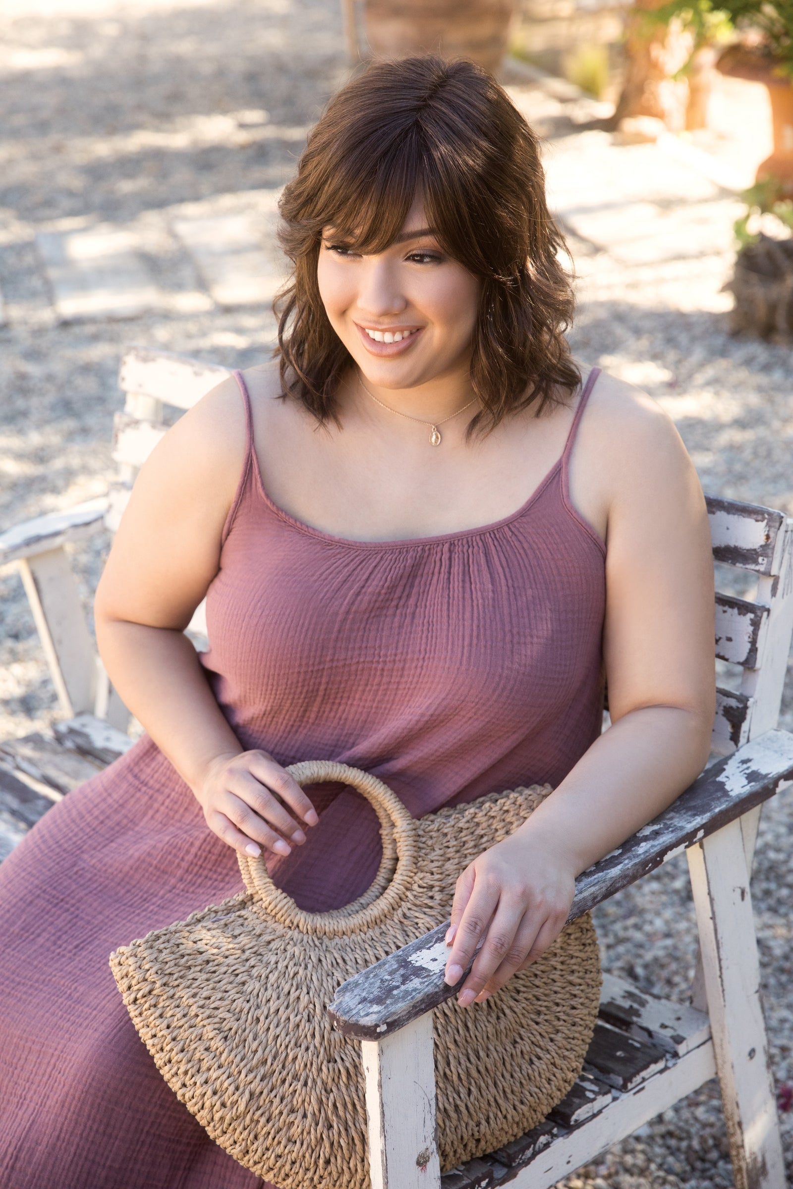 Braylen Lace Front Double Monofilament Synthetic Hair Wig By Amore | Ginger Brown