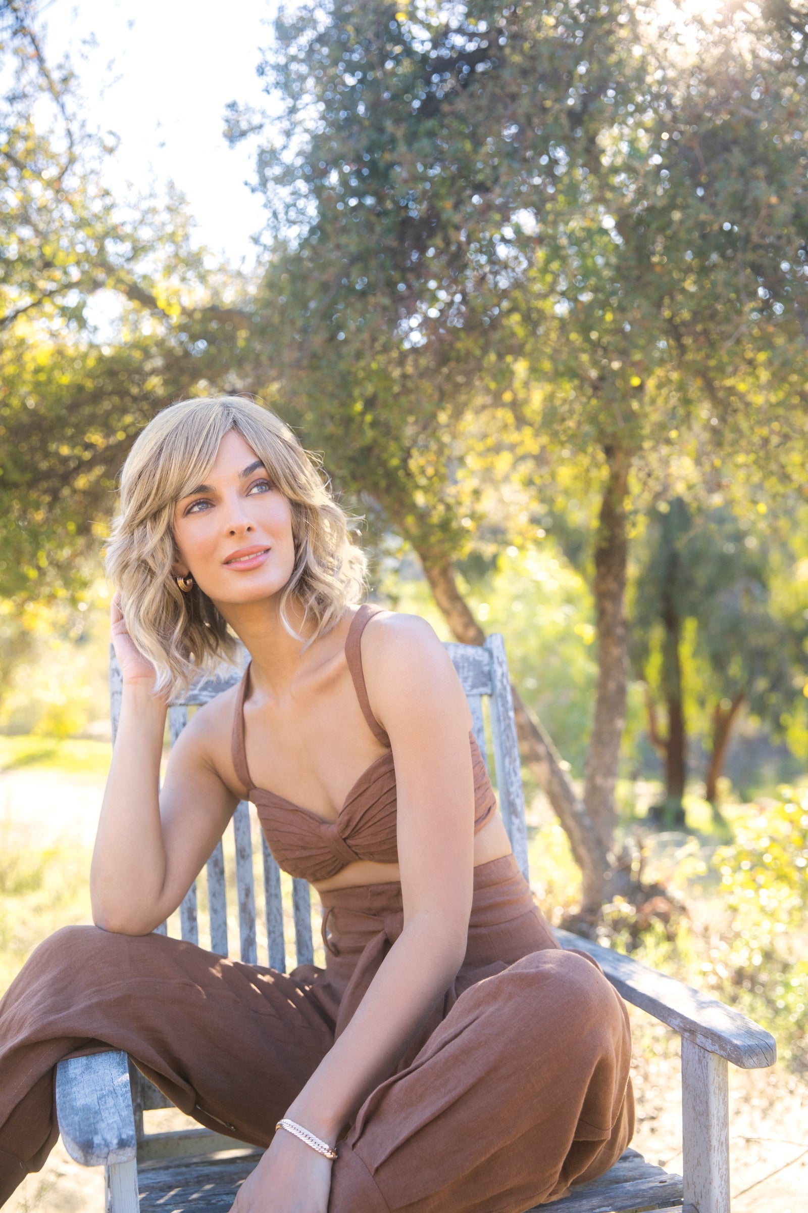 Braylen Lace Front Double Monofilament Synthetic Hair Wig By Amore | Ice-Blond