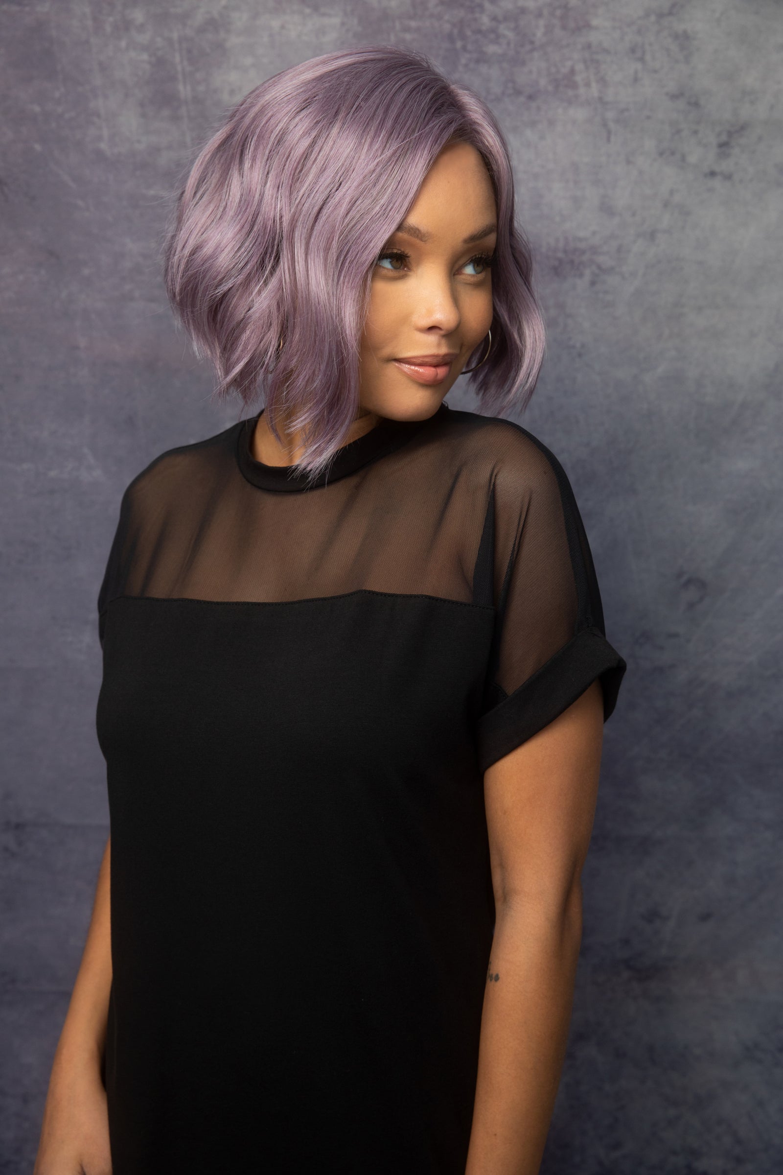 Chic Wavez Lace Front Monofilament Part Synthetic Wig By Rene of Paris | Lilac-Cloud