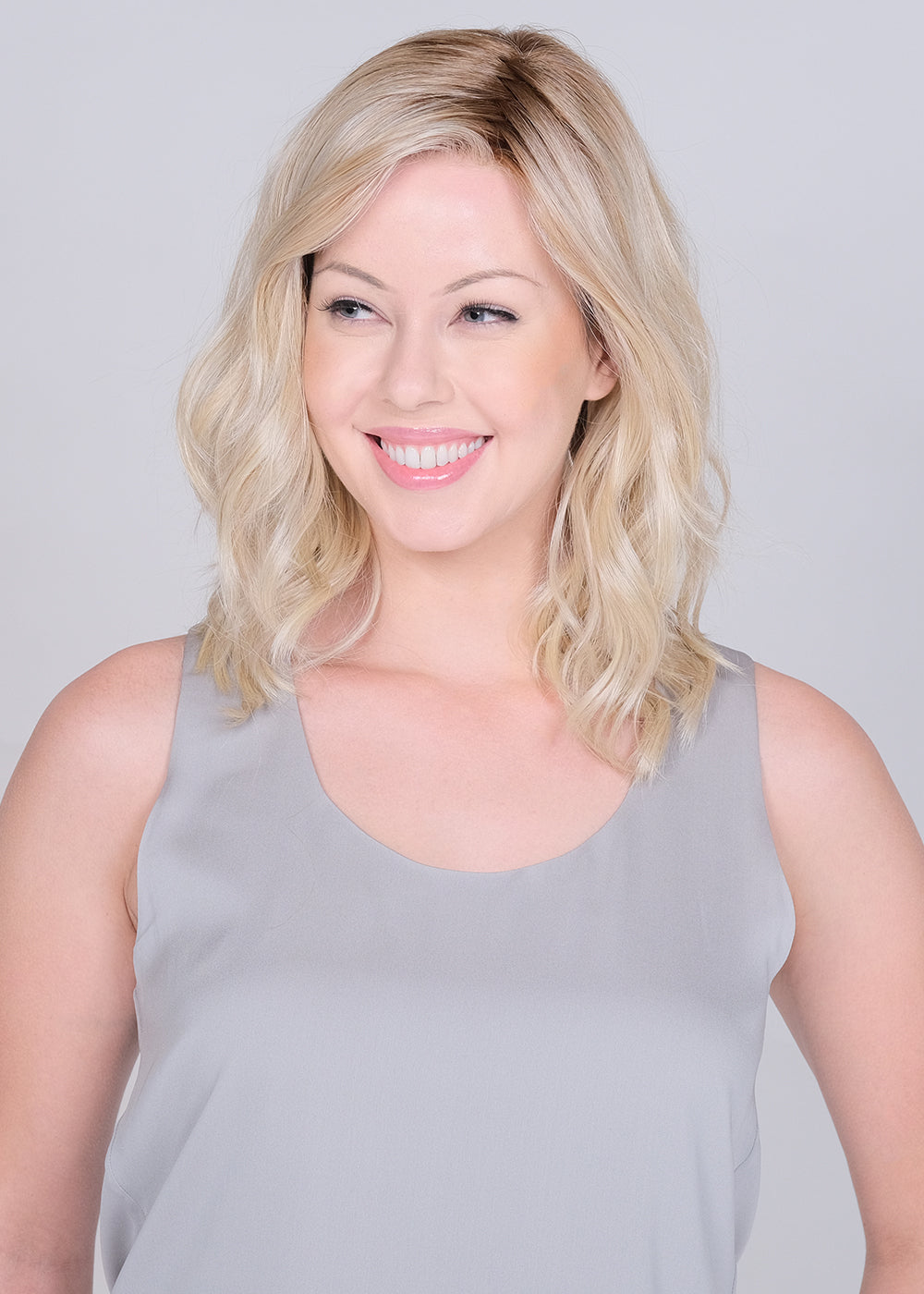 Dalgona 16 Lace Front Monofilament Part Synthetic Wig By Belle Tress | Champagne with Apple Pie