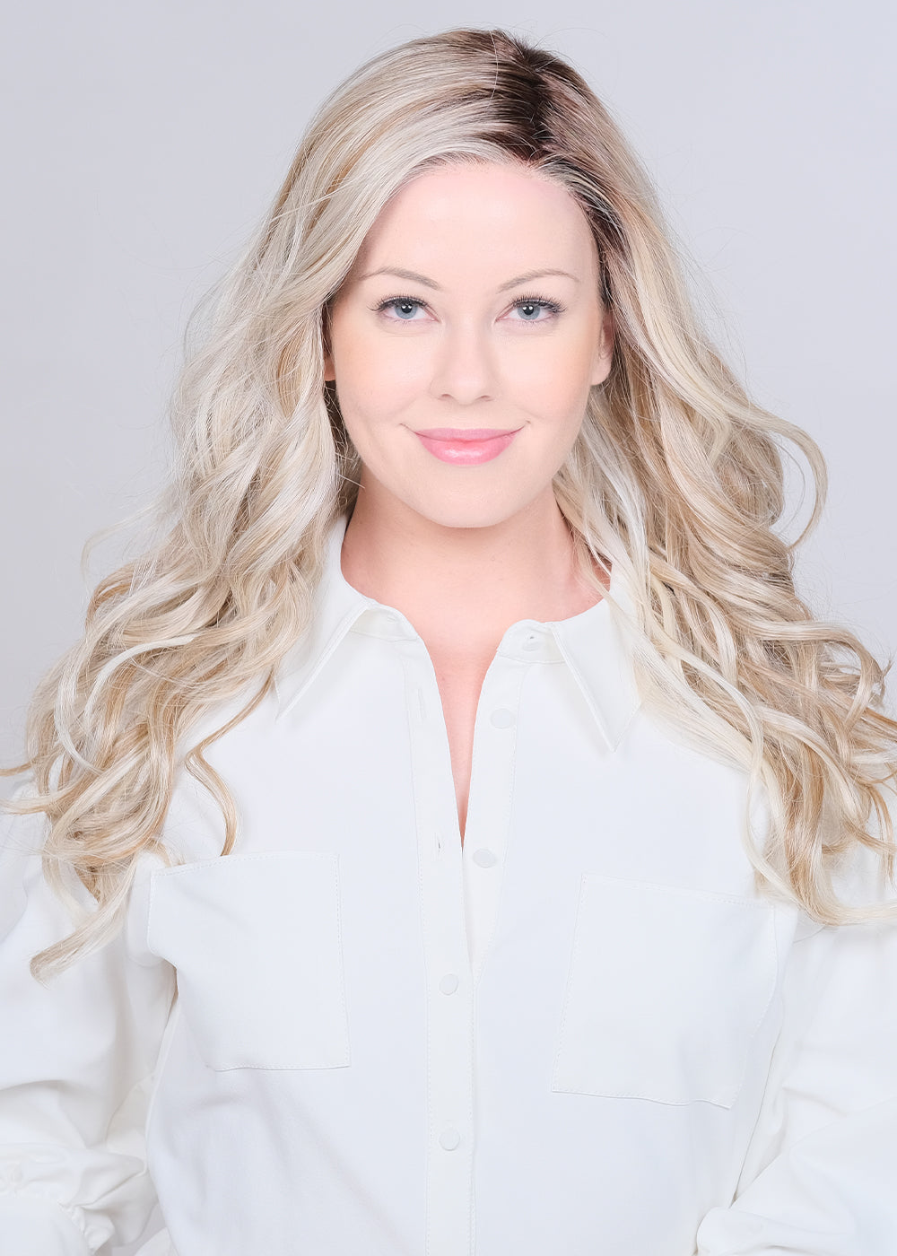 Dalgona 23 Lace Front Monofilament Part Synthetic Wig by Belle Tress | Butterbeer Blonde