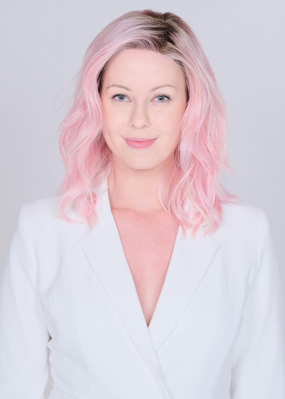 Dalgona 16 Lace Front Monofilament Part Synthetic Wig By Belle Tress | Rose Gold