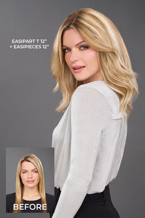 EasiPart T HH 12 Inch Monofilament Remy Human Hair Topper By Jon Renau | Exclusive