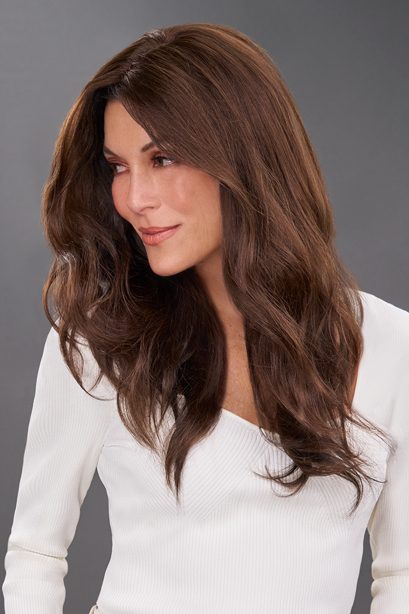EasiPart T HH 18 Inch Monofilament Remy Human Hair Topper By Jon Renau | Exclusive