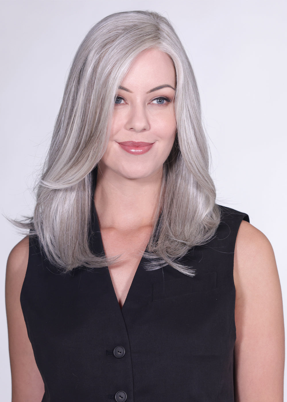 Fontaine All Hand-Tied Lace Front Veloro Adjuster Full Monofilament Synthetic Hair Wig By Belle Tress