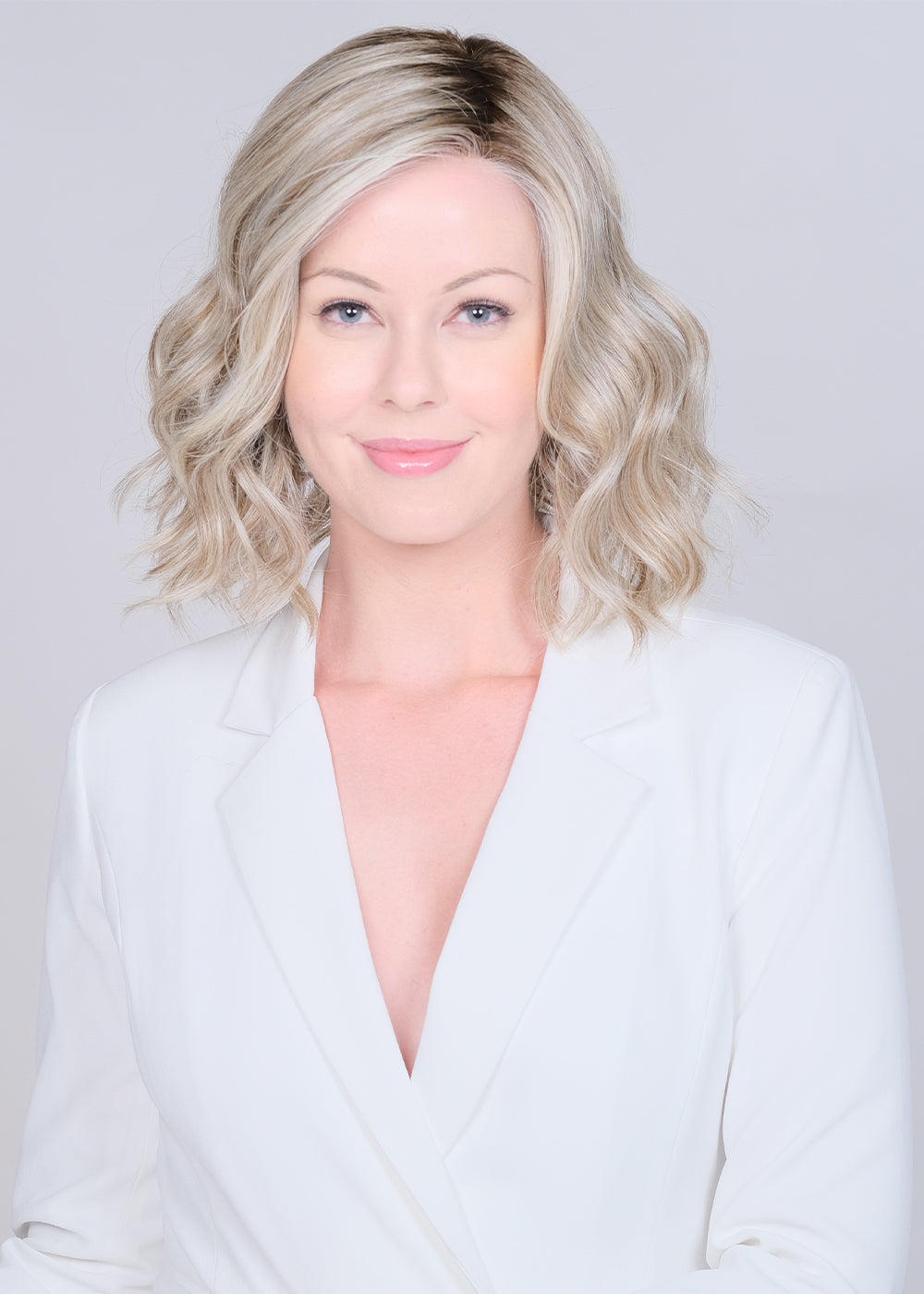 Hand-Tied Caliente Lace Front Monofilament Part Synthetic Wig by Belle Tress