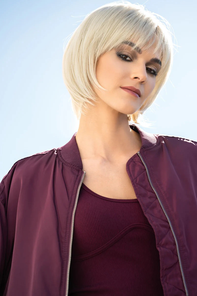 Jude Monofilament Synthetic Hair Wig By Rene of Paris | Seashell Blond-R