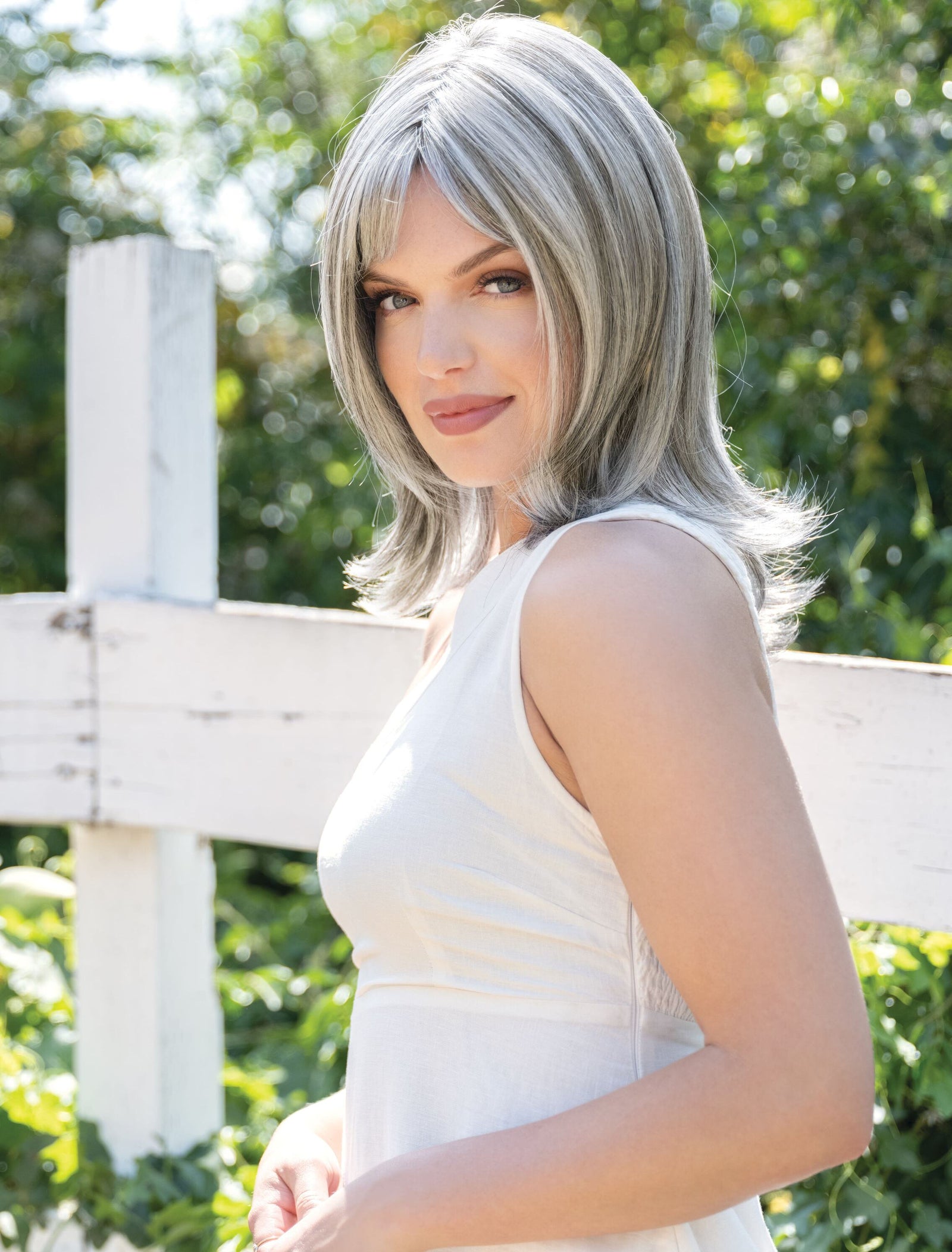 Marion Lace Front Monofilament Part Synthetic Hair Wig By Orchid | Salt & Pepper