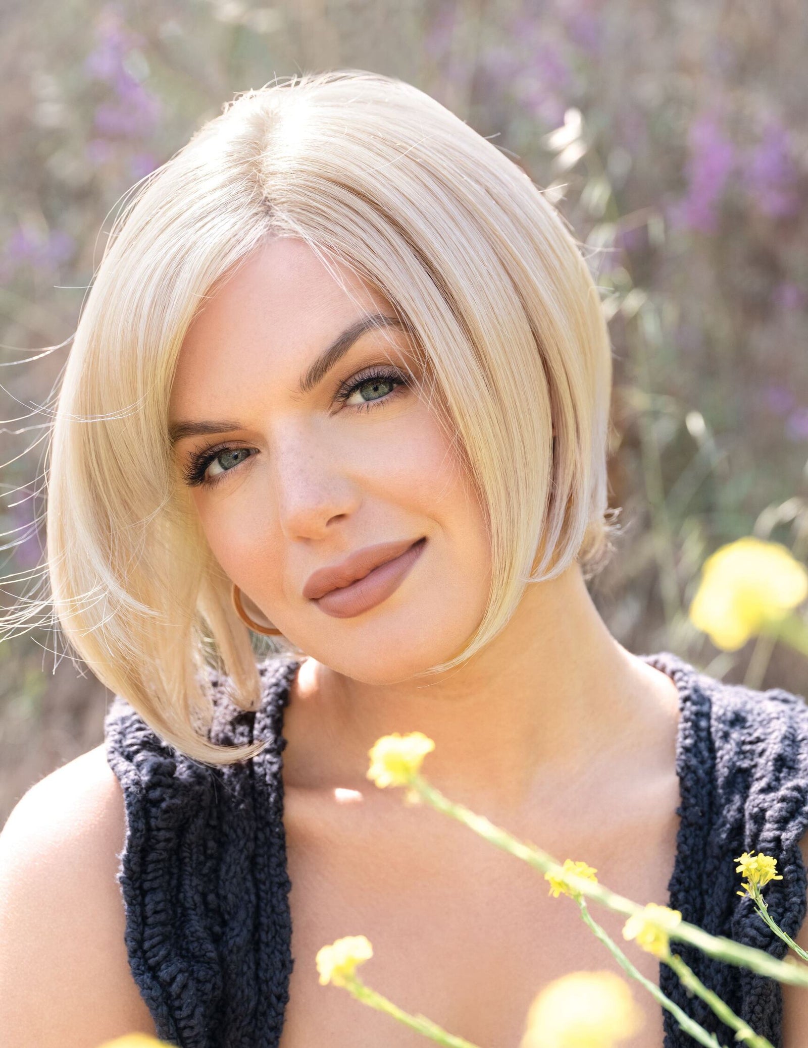 Niki Lace Front Monofilament Part Synthetic Wig By Orchid | Creamy Blond