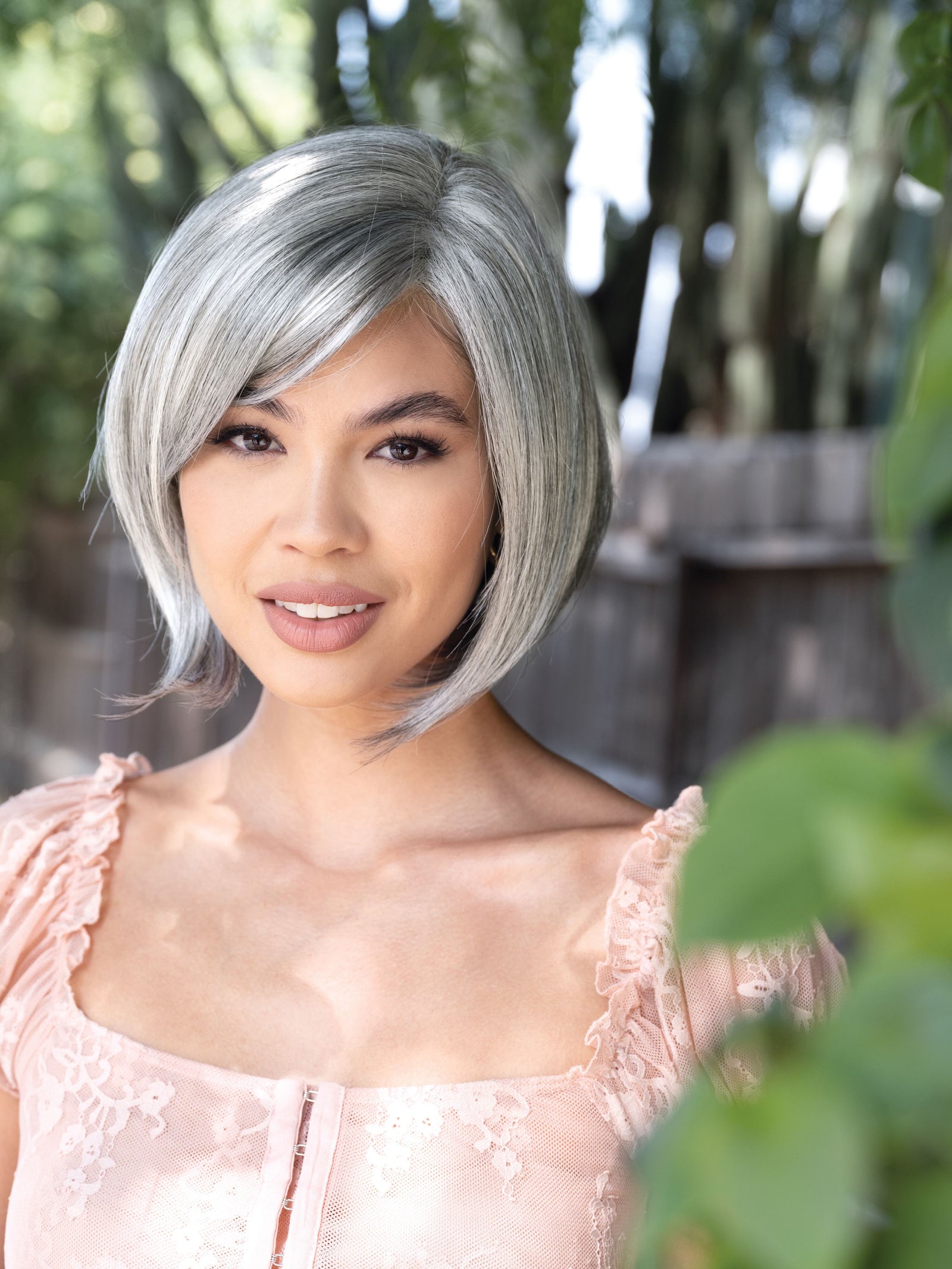 Niki Lace Front Monofilament Part Synthetic Wig By Orchid | Salt Pepper