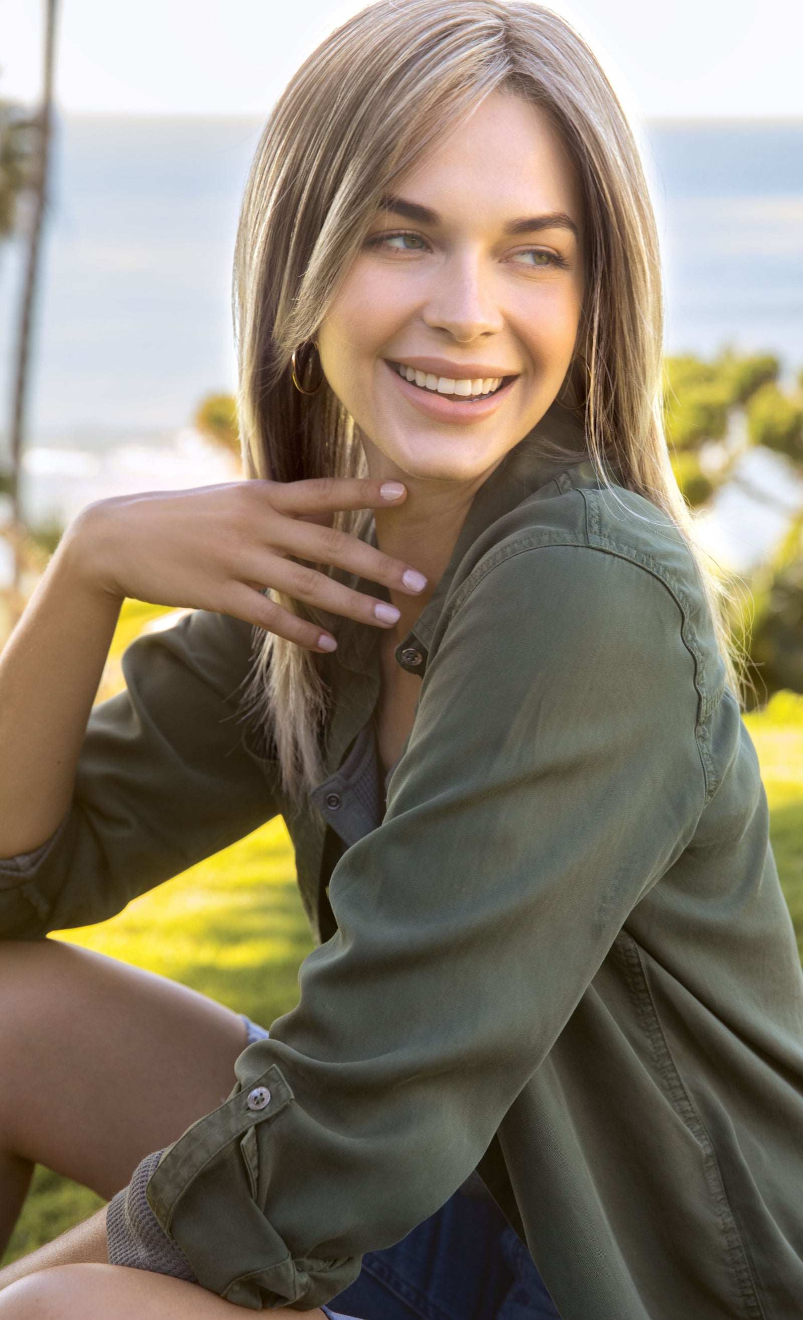 Reed Lace Front Monofilament With Softnet Synthetic Hair Wig By Amore | Ice Blond