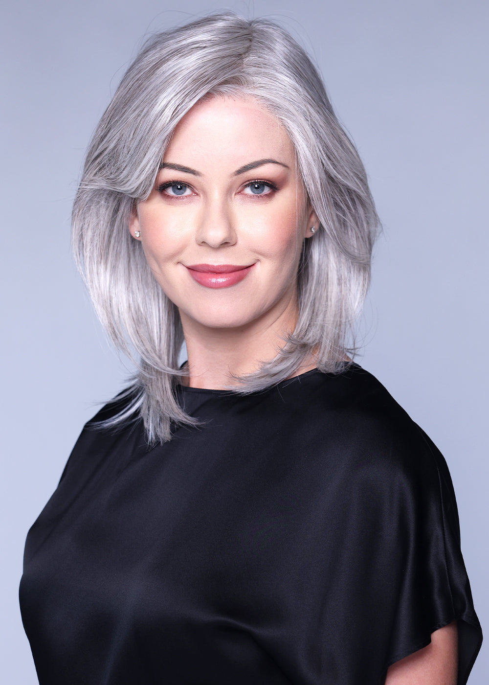 Santa Barbara Extended Created Lace Front Partial Monofilament Synthetic Hair Wig By Belle Tress | Oyster Grey