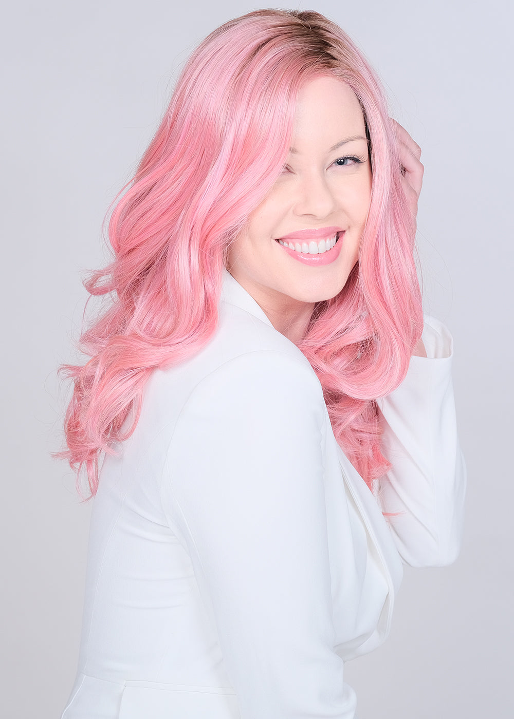 Spyhouse Lace Front Synthetic Hair Wig By Belle Tress | Dusty Rosa