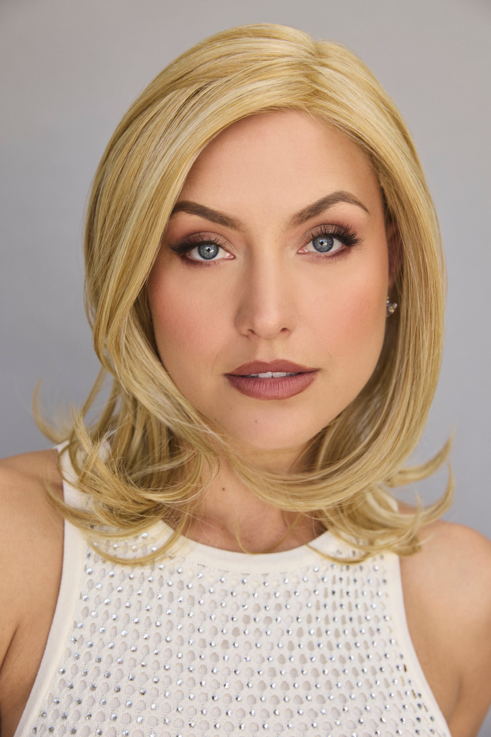 Sophia Lace Front Monofilament Part Heat Friendly Synthetic Hair Wig By Alexander | Creamy Blond