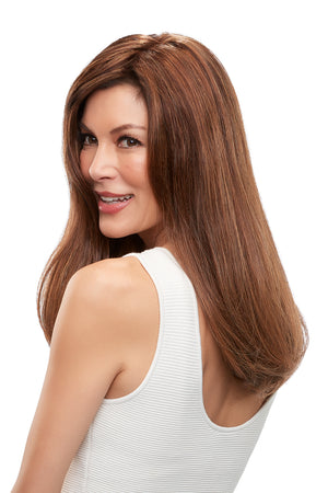 Top Form French 18 Inch Monofilament Remy Human Hair Topper By Jon Renau