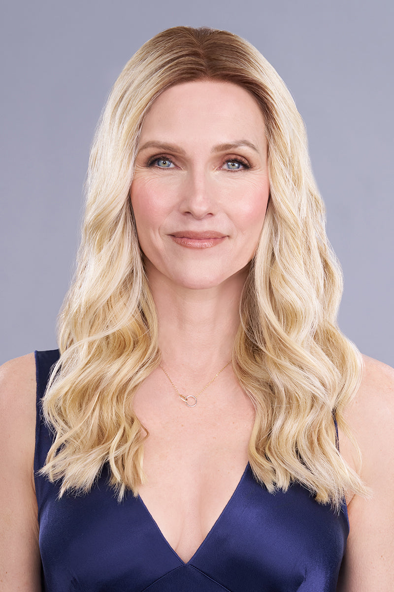 Top Trend Lace Front HD 18 Inch Double Monofilament Wefted Back Clip-In Wavy Synthetic Hair Topper By Jon Renau | Exclusive