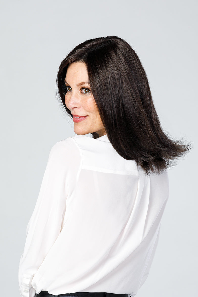 Top Coverage 12 Inch Straight Lace Front Monofilament Synthetic Hair Topper By Jon Renau | Exclusive