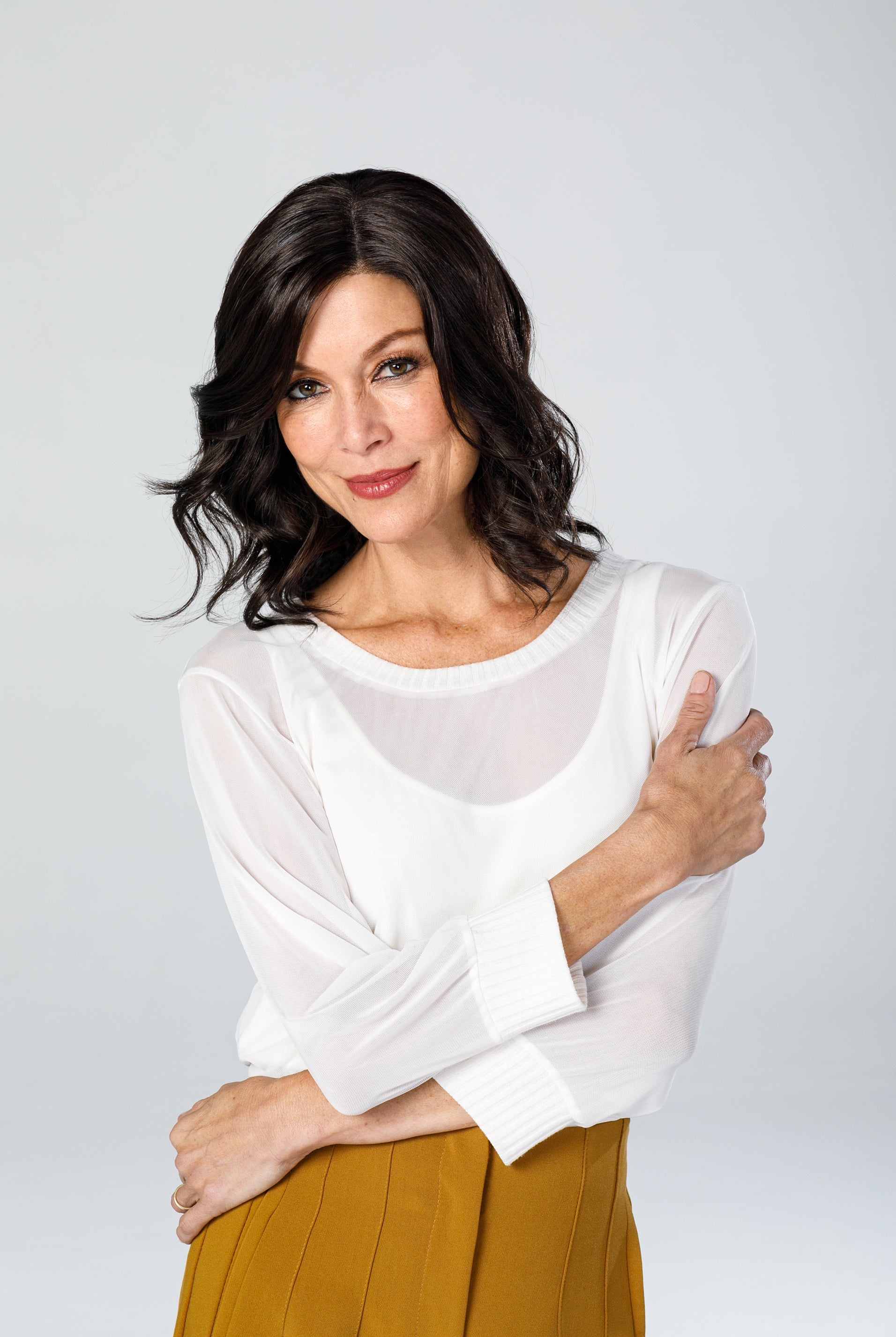 Top Coverage 12 Inch Wavy Lace Front Monofilament Synthetic Hair Topper By Jon Renau | Exclusive