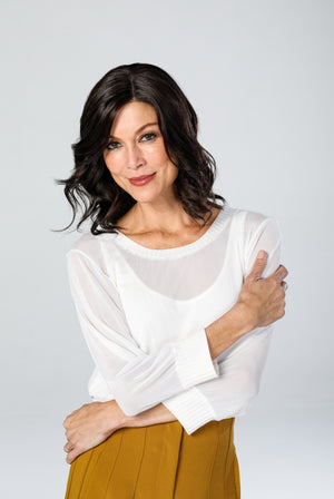 Top Coverage 12 Inch Wavy Lace Front Monofilament Synthetic Hair Topper By Jon Renau | Exclusive