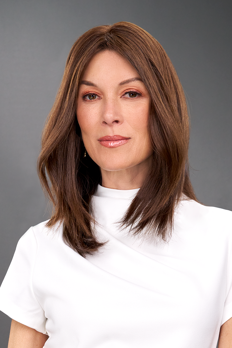 Top Flex 12 Inch Monofilament Remy Human Hair Topper By Jon Renau