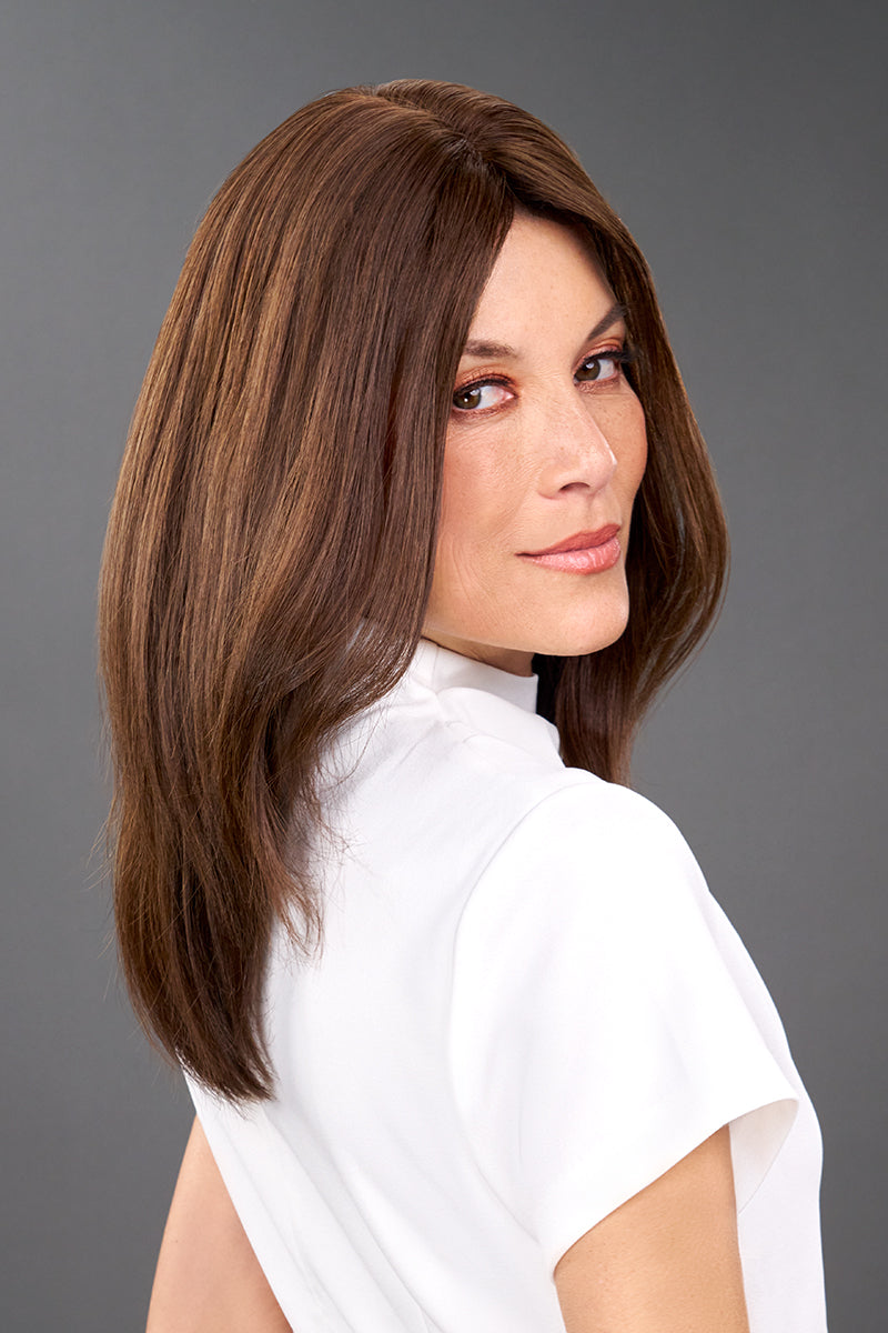 Top Flex 12 Inch Monofilament Remy Human Hair Topper By Jon Renau