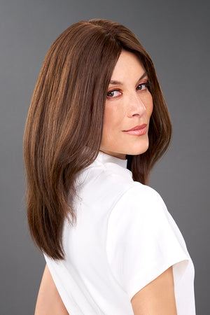 Top Flex 12 Inch Monofilament Remy Human Hair Topper By Jon Renau
