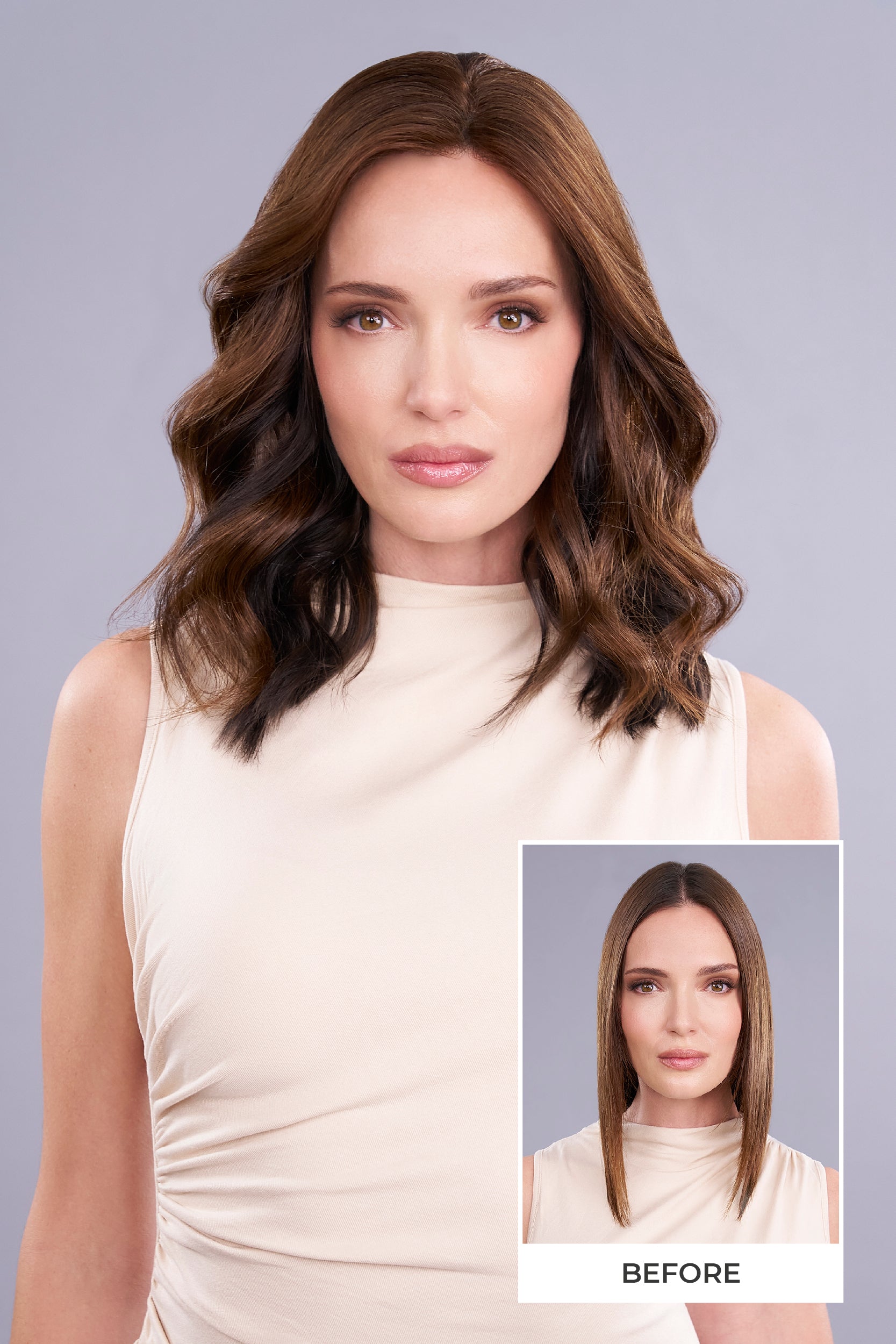 Top Form Lace HH 14 inch Lace Front Monofilament Remy Human Hair Topper By Jon Renau