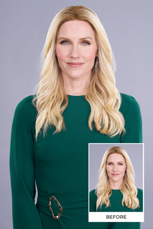 Top Form Lace HH 18 inch Lace Front Monofilament Remy Human Hair Topper By Jon Renau | Exclusive