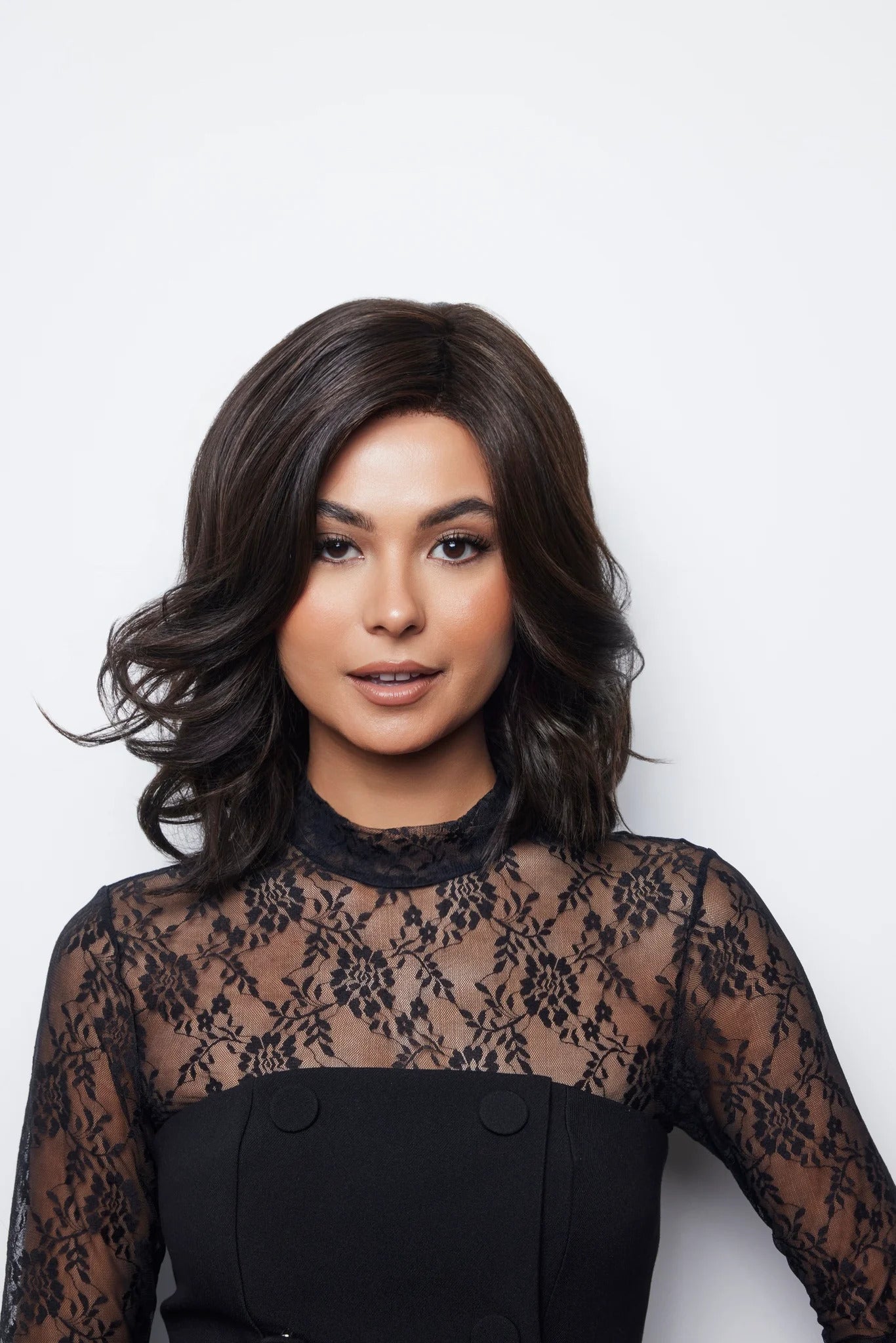 Vero Lace Front Monofilament Part Synthetic Hair Wig By Rene of Paris | Dark Chocolate