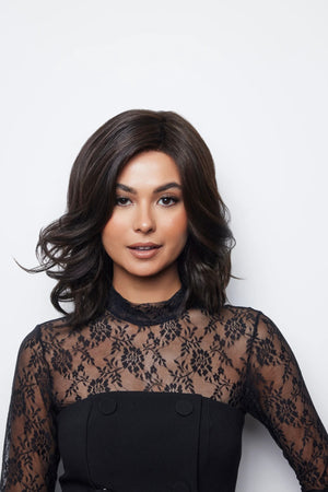 Vero Lace Front Monofilament Part Synthetic Hair Wig By Rene of Paris | Dark Chocolate