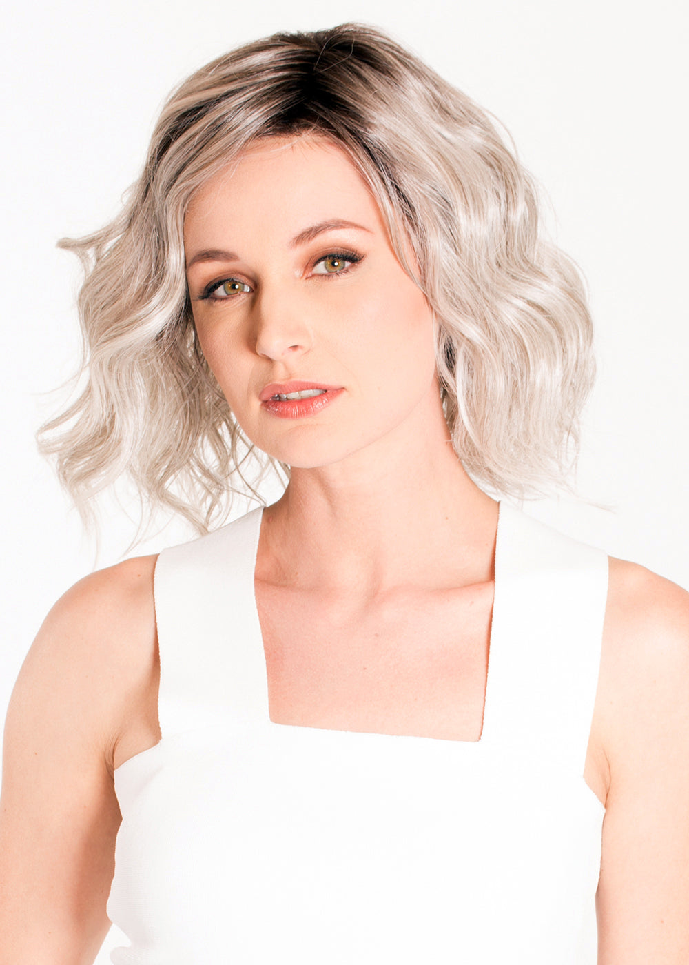 Vienna Roast Chrome Lace Front Synthetic Hair Wig By Belle Tress