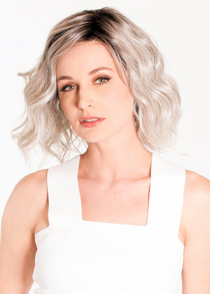 Vienna Roast Chrome Lace Front Synthetic Hair Wig By Belle Tress