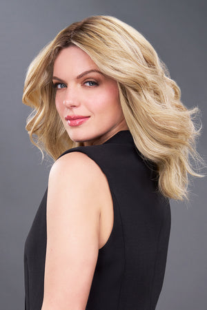 EasiPart Medium 12 Inch Monofilament Remy Human Hair Topper By Jon Renau | Exclusive