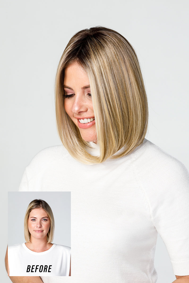 EasiPart Medium HD 12 Inch Monofilament Synthetic Hair Topper By Jon Renau | 12FS8