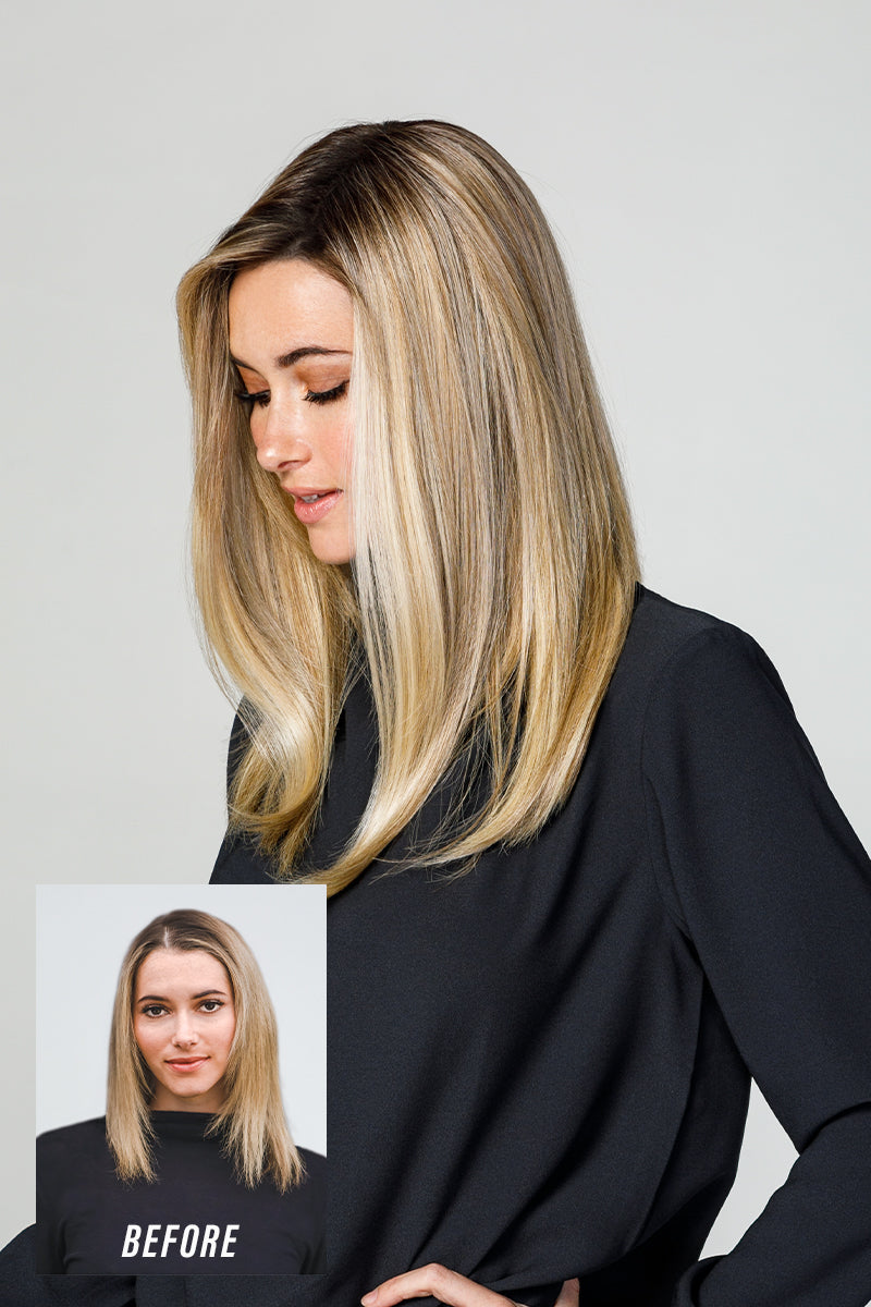 EasiPart Medium HD 18 Inch Monofilament Synthetic Hair Topper By Jon Renau | Exclusive