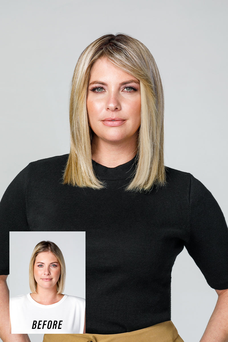 EasiPart T HD 12 Inch Monofilament Synthetic Hair Topper By Jon Renau | Exclusive